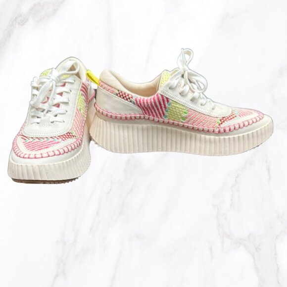 Dolce Vita Women's Pink Woven Denae Fashion Sneakers, Size 9‎ - Picture 4 of 8